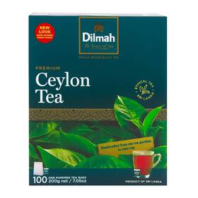 Dilmah 638908955674 Premium Single Origin 100% Pure Ceylon Tea - 100 Bags