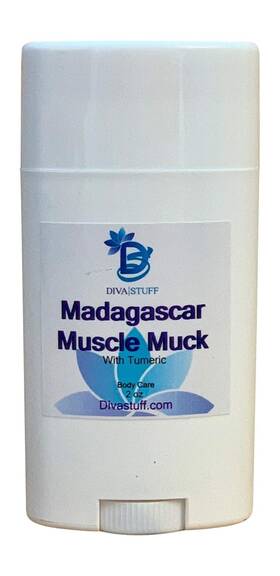 Diva Stuff 720189913792 Madagascar Muscle Muck With Tumeric Arnica Spearmint & Clove Natural Rub 2 Oz Tube