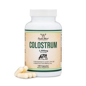 Double Wood Supplements 850033272888 Colostrum Supplement 120 Capsules 1 000mg Per Serving Count