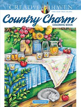 Dover Publications 800759821686 Creative Haven Country Charm Coloring Book Adult Books In The