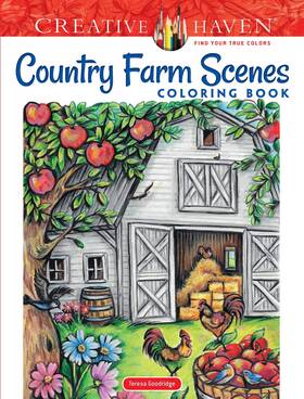 Dover Publications 9780486836737 Creative Haven Country Farm Scenes Coloring Book Relax And Find Your True