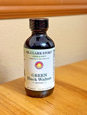Dr. Clark 652384104067 Green Black Walnut Hull Tincture - Dietary Supplement Extra Strength