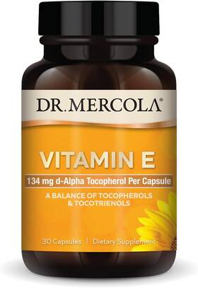1961598 Dr. Mercola Vitamin E 30 Servings Capsules 134 Mg Count Pack Of 1