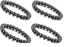 Drkao 724256689221 4 Pack Magnet Bracelets For Health Magnetic Hematite Woman Man