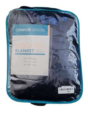 E&e Co. Ltd Dba Jla Home 086569404312 Comfort Spaces Reversible Weighted Blanket Adult-glass Beads Size 48x72