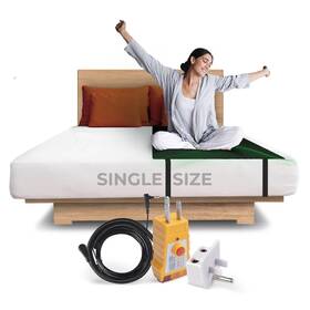 Earth And Moon 860009644434 Grounding Mat For Bed Single Size 27x74in Recharge Your Mind Body With Gr