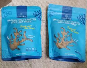 Earthbal 650971445197 Wildcrafted Raw Sea Moss 4 Oz L For Gel Vegan 2 Bags