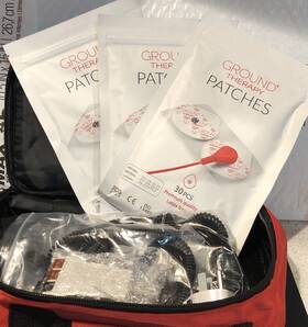 0995158028 Earthing Ground Therapy Patch Kit With Case 90 Patches. 2 Cords. Adapter New 99