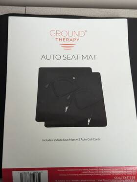 Earthing 650971837831 Auto Seat Mat X2 Grounding For Car With Cord New