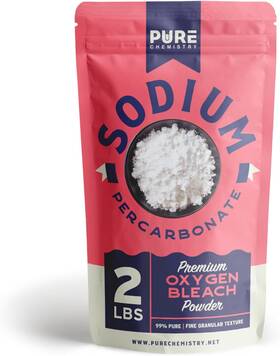 Ecoxall 445057932905 Sodium Percarbonate Oxygen Bleach Powder 2 Lb 99.9% Pure Cleaning Supplies Fo
