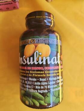 Elias Organic 691744110034 Insulinat Forte 60 Tabletas 900mg Con Hoja De Mango Complejo B