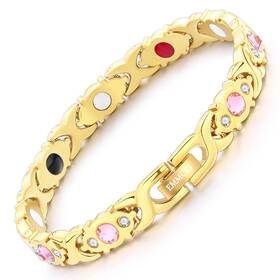 09-1eud-4km1 Emmori Juego De Pulsera Magnetica Y Anillo Cobre Con Herramienta Ajuste