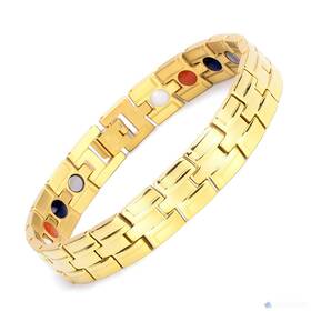 Emmori 762716308114 Stainless Steel Magnetic Therapy Bracelet For Men Women And Adjustable Length W