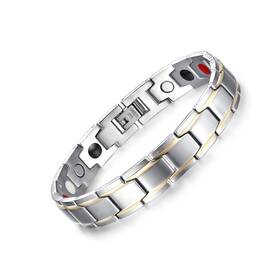 Sg-009 Emmori Pulsera De Cristal Magnetica 3500 Gauss Para Mujer Con Longitud Ajuste