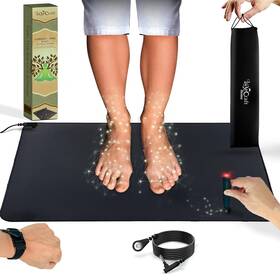 0b-3ycr-q9ef Empire Trading & Commerce Luxecraft Grounding Mat For Feet Anti-slip Pu Leather Earthing With T
