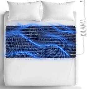 Empire Trading & Commerce 744110556995 Grounding Mat For Bed 27x76 Earthing Sheet Pu Leather Sleep Wellness Kit
