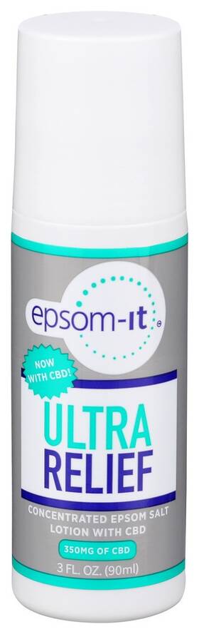 Epsom-it 863793000349 Ultra Relief Roll-on Salt Lotion - 3 Oz