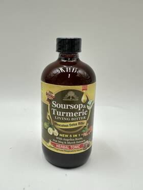 2030 Essential Palace 642014638925 Organic Soursop And Turmeric Living Bitter Colon Cleanser Detox 8oz Exp 11/2030