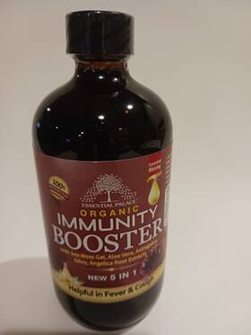 Essential Palace 654676545671 Organic Immunity Booster With Sea Moss Good For Cough Fever And Digestion 8 Oz