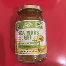 Eversmith 860004367383 Organic Wild Harvested Sea Moss Gel 16oz - Lemon-ginger And Turmeric