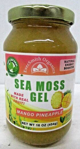 Eversmith Organics 860004367352 Sea Moss Gel - Mango Pineapple Flavor 16oz