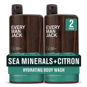 Every Man Jack 878639010239 Nourishing Sea Minerals Citron Mens 24 Fl Oz Pack Of 2