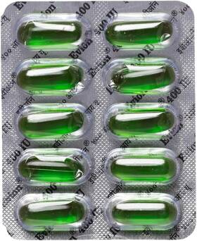 Evion 740812301079 50 Capsules Vitamin E For Glowing Face Strong Hair Acne Nails