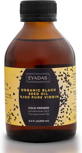 Eyadas 744759528223 Organic Black Seed Oil Liquid 8.4 Fl Oz 100% Turkish Cumin 3 Ti