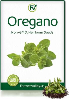 300s-orega Farmervalley Oregano Seeds For Planting Home Garden Herbs - Individual Pack Of 300