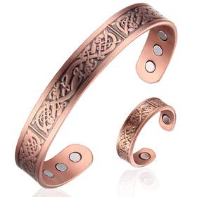 Fashtour 722024831575 Copper Bracelet For Men And Women 99.99 Pure Cuff Bangle 35