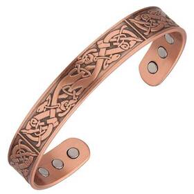 Fashtour 727984992878 Copper Bracelet For Men Solid Pure 3500 Gauss Magnetic Therap