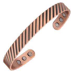 Fashtour 727984992885 Copper Bracelets For Men 99.99 Pure 7.3inch 3500 Gauss Magnet