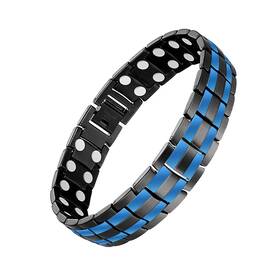 Feraco 652670744717 Magnetic Bracelet For Men Stainless Steel With Doub