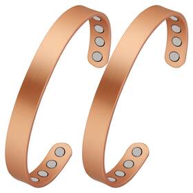 Ca-b089lqm3j4 Feraco 2 Pcs Copper Magnetic Bracelet For Women Mensleek Wi
