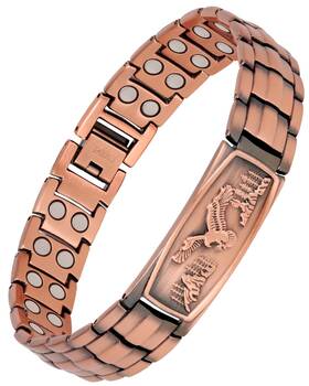 Uspy20220624003 Feraco Copper Bracelet For Men-magnetic Bracelets 99.99% Pure Jewelry