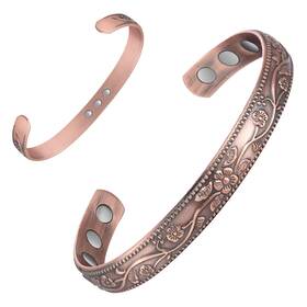Uspy20221007001 Feraco 99.99% Pure Copper Bracelet For Women 11x Ultra Strength Magnetic Cuf