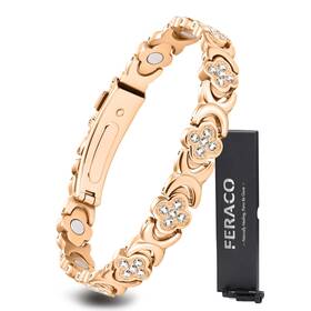 Uspy20241107001 Feraco Pure Copper Bracelets For Women Ultra Strength Magnetic Bracelet With 3800 G