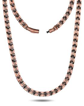 Uspy20250521001 Feraco Copper Necklace For Men Women 99.99% Pure Magnetic Chains With 3500 G