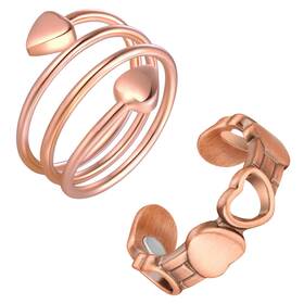 Usxh20240306006 Feraco Copper Rings For Women Magnetic Ring Ladies Fingers Thumb 100 Solid Pu