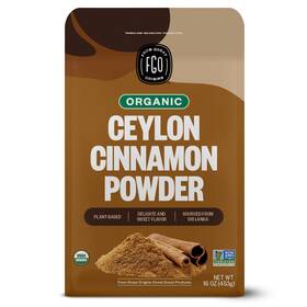 Fgo-ceyl-pwd-1600 Fgo Organic Ceylon Cinnamon Powder 16oz Pure Sri Lanka 1 Pound Pack Of