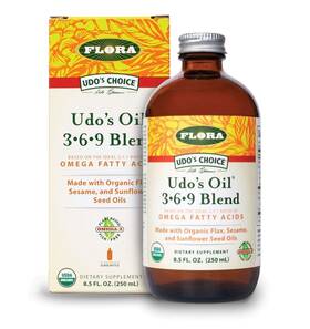 Flora 061998679807 Udos Choice Omega 369 Oil Blend Made With Organic Flax Sesame And Sunflowe