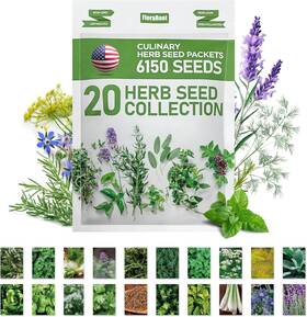 Hsk-20 Floraroot 20 Culinary Herb Seeds Variety Pack Non-gmo Heirloom Collection With 6150