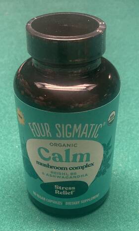 Four Sigmatic 816897023585 Calm Mushroom Complex Stress Relief 90 Vegan Capsules Expires 6/25