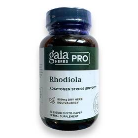 Gaia 751063401746 Rhodiola Adaptogen Stress Support Herbs 850mg 60 Liquid Phyto-caps Ex 09/25