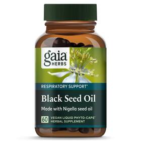 Gaia Herbs 751063151665 Black Seed Oil - Cold-pressed Capsules For Lung Respiratory And An