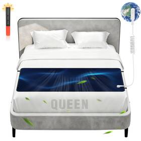 Gb10017 Galvexar Grounding Mat For Bed King/queen Size Mattress Pad Sleep Pu L