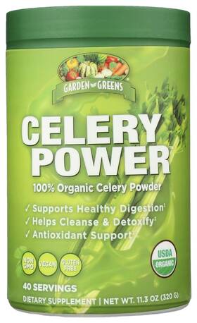 B0b72dgm4f Garden Greens Organic Celery Power 11.3 Oz Supports Digestion No Flavor Non