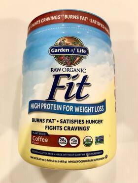 Garden Of Life 658010117548 Raw Organic Fit High Protein For Weight Loss 16.4oz Coffee Flavor