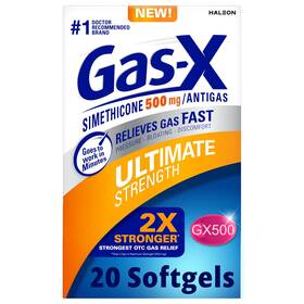 Gas-x 300674351133 Ultimate Strength Relief Softgels With Simethicone 500 Mg Fast