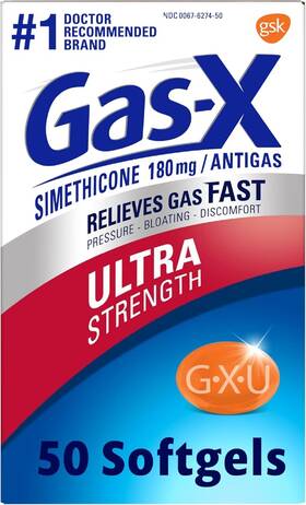 62745100 Gas-x Ultra Strength Relief Softgels With Simethicone 180 Mg For